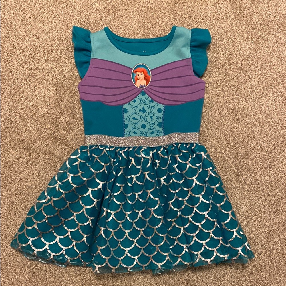 Disney Ariel Teal and Purple 3T Dress